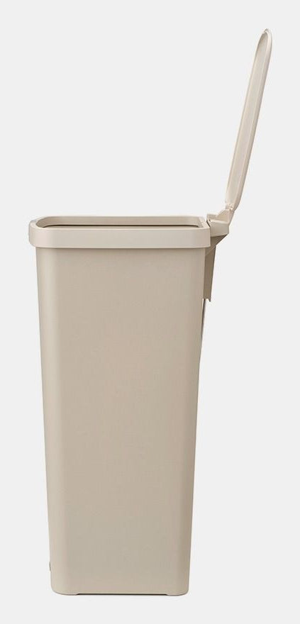 Brabantia StepUp Treteimer – 40 l – Kunststoff, rechteckig – soft beige – Soft-Close
