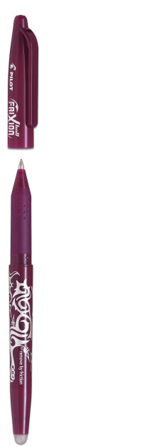 Pilot FriXion Ball Gelschreiber – weinrot, 0,7 mm, radierbar, Kappe, nachfüllbar