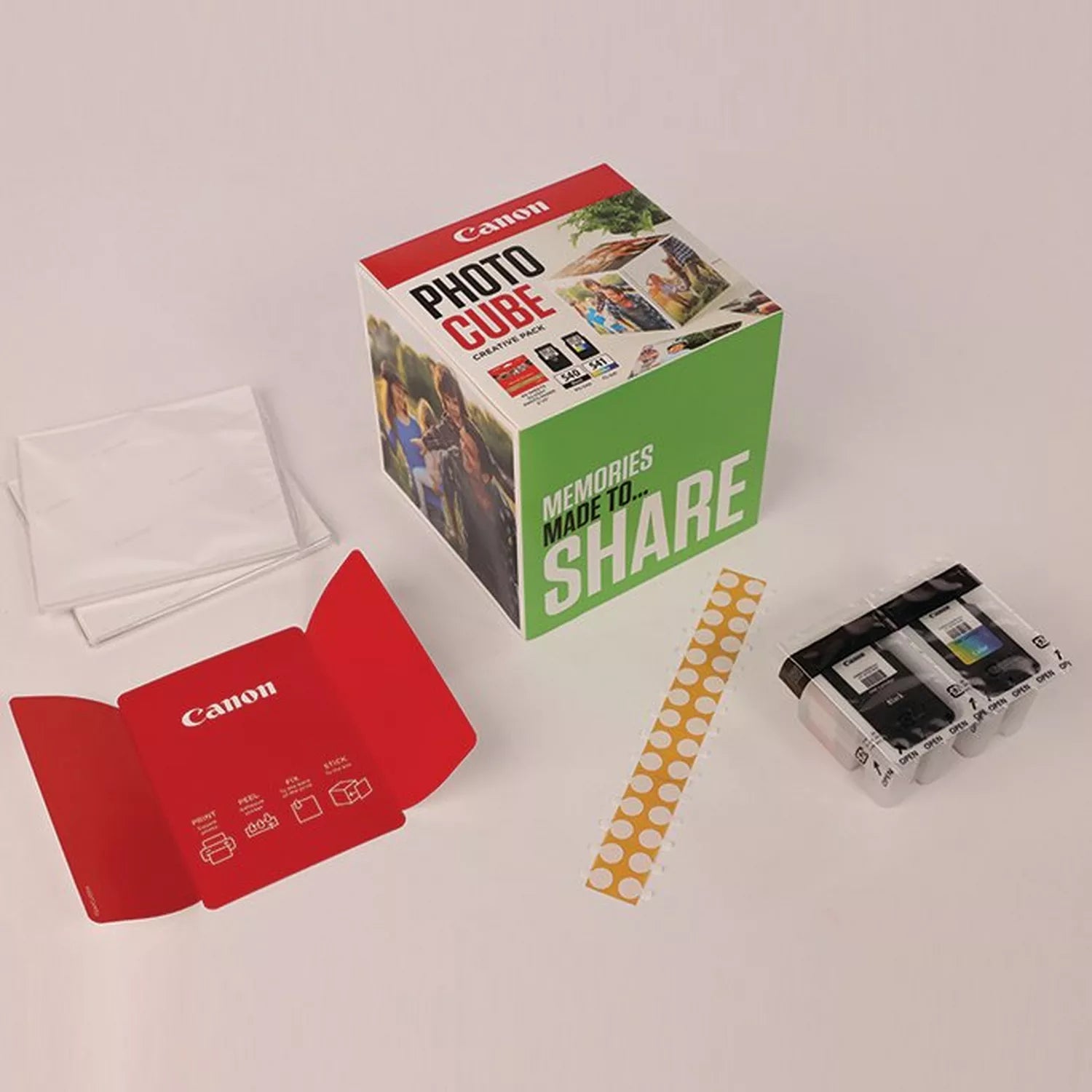Canon Tintenpatronen-Multipack PG-540/CL-541 Photo Cube, mit 5" × 5" Fotopapier