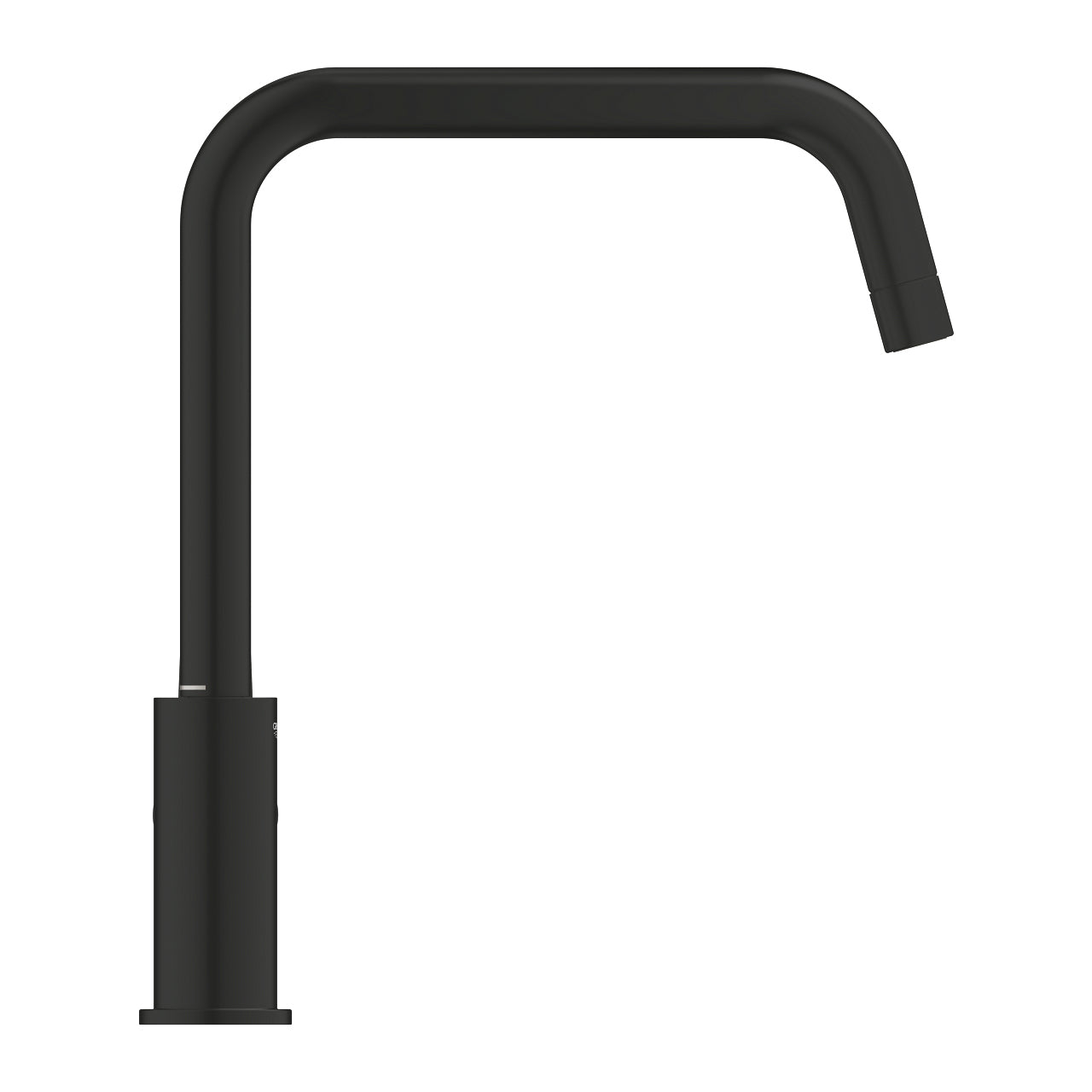 GROHE Start Einhebelmischer – U-Auslauf, Schwarz, Metall, Einlochmontage, Anschluss 3/8"