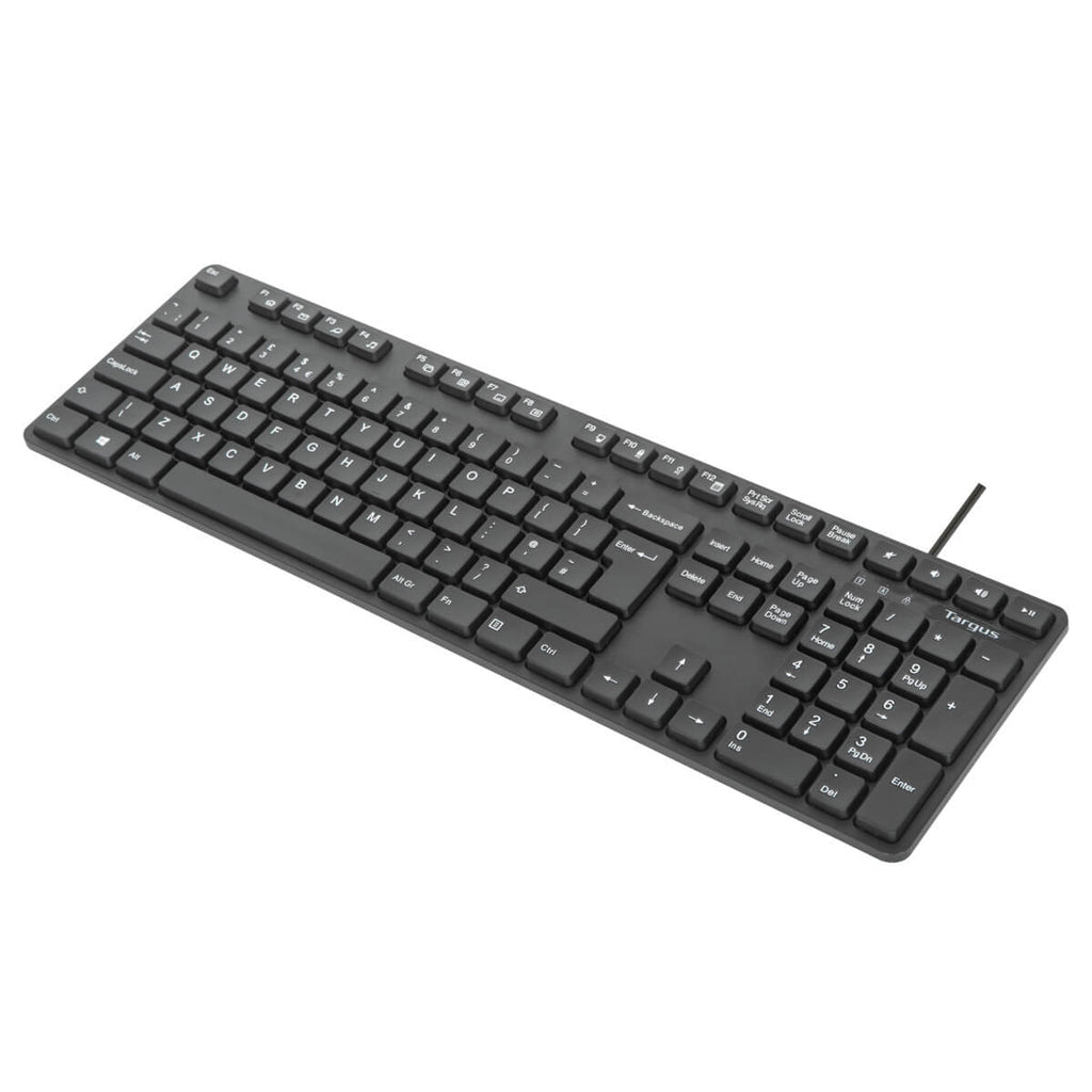 Targus Tastatur, kabelgebunden, UK-Layout (EN), Fullsize (mit Ziffernblock)