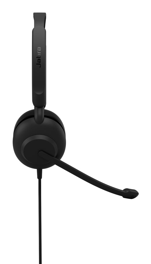 Jabra Evolve 10 Stereo – Duo Headset – USB‑A, Stereo, Kunstleder-Polster – Schwarz