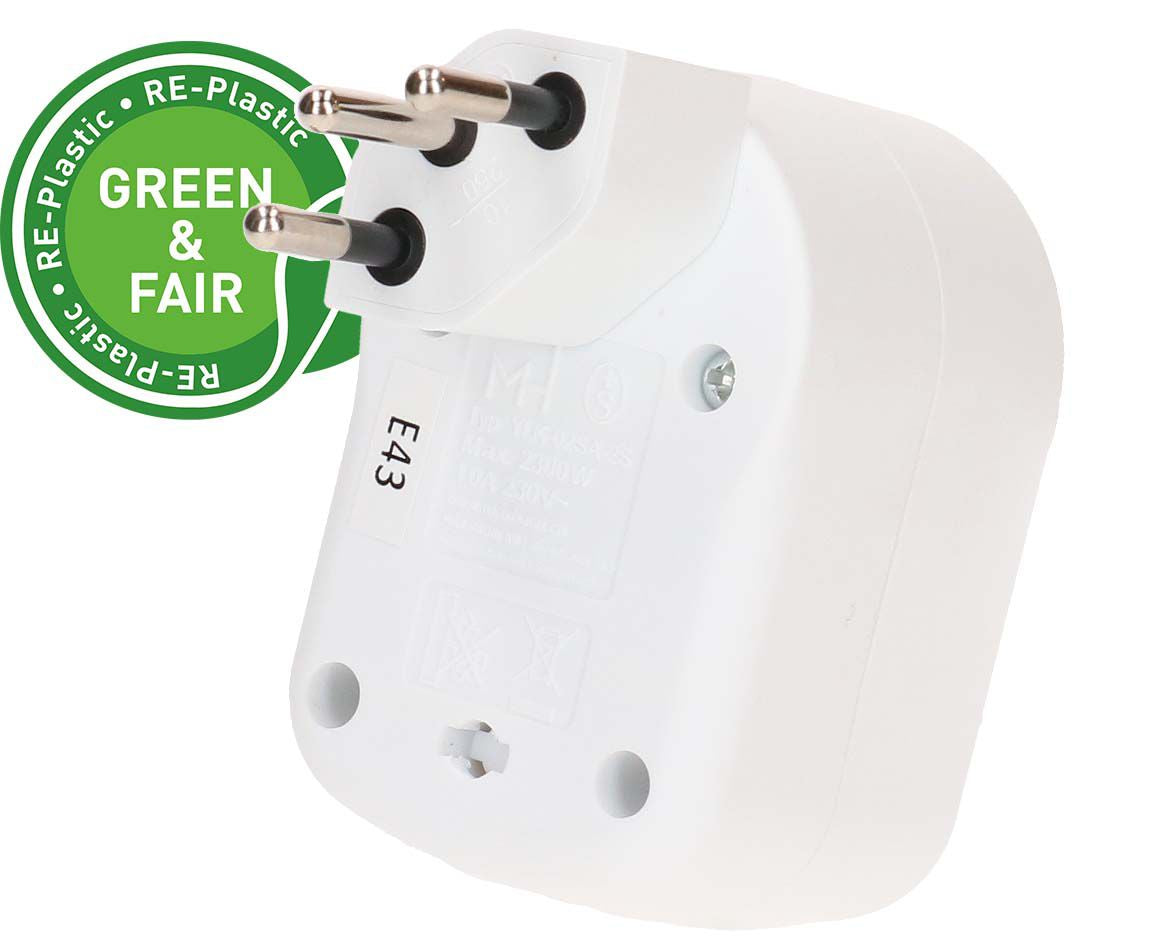 Max Hauri AG Max Hauri Basic Line Adapterkabel, T12 zu 2×T13, IP20 – weiss