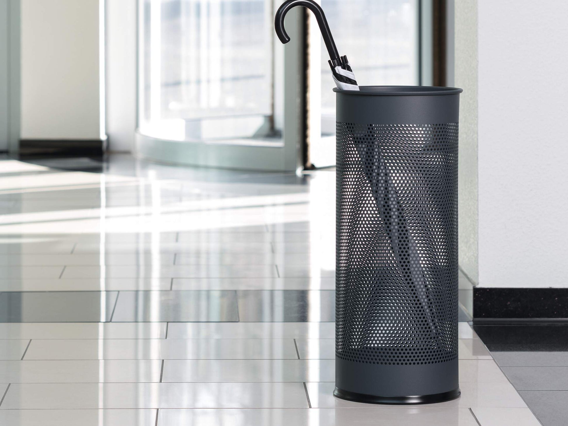 Durable Schirmständer – Metall, Anthrazit, 28,5 l, Ø 26 cm × 62 cm