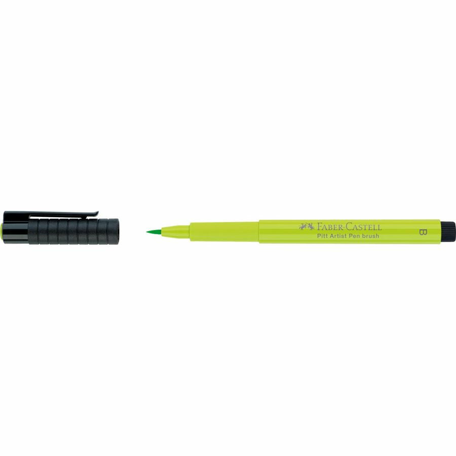 Faber-Castell Pitt Artist Pen Pinselstift – 2,5 mm, pigmentiert, wasserfest, hellgrün