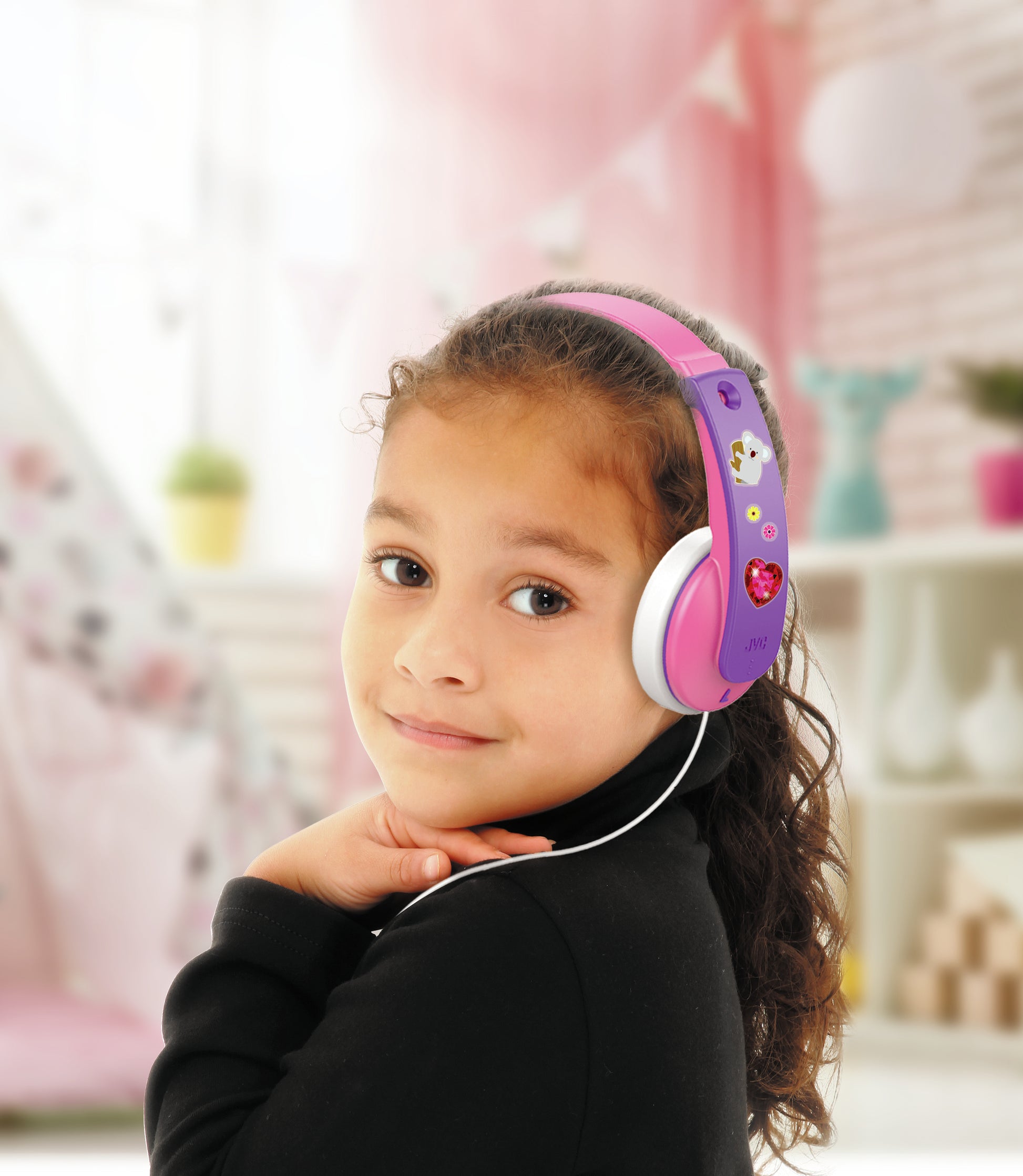 JVC HA-KD7-PN – On-Ear Kopfhörer – 3,5 mm Klinke, geschlossen, Lautstärkebegrenzung – Pink/Violett