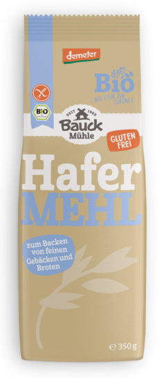Bauck Mühle Hafermehl – Bio, Vollkorn – 350 g