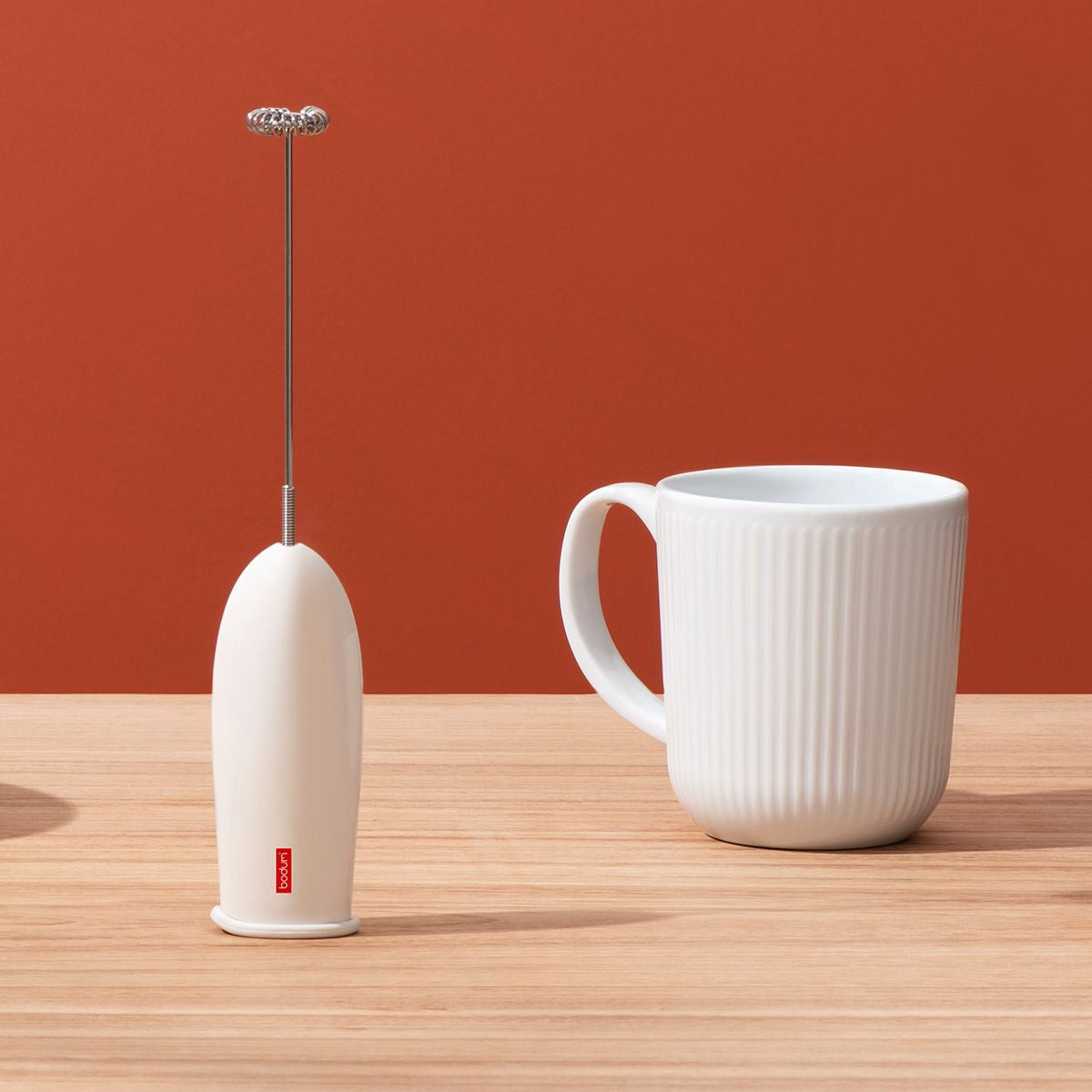Bodum Milchschäumer-Stab 3040-913 – 2×AA – beige