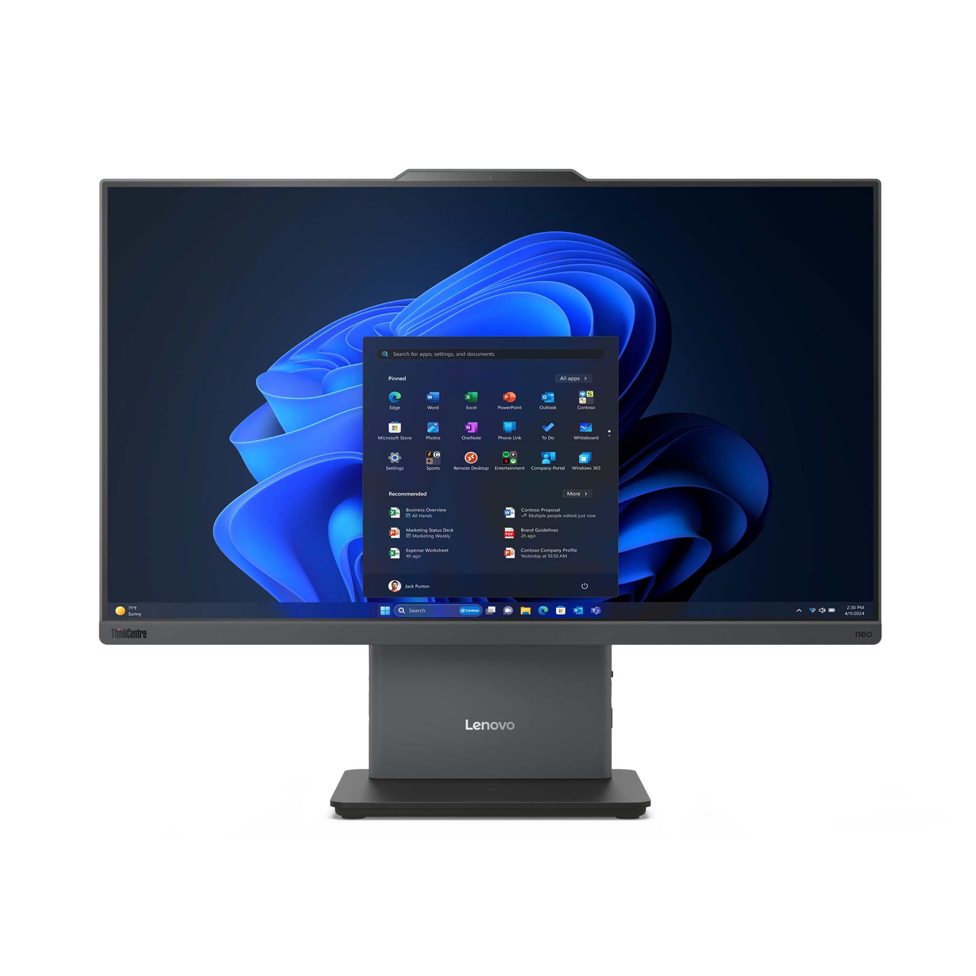 Lenovo ThinkCentre All-in-One – 23,8" Full HD, Intel Core i7-13620H, 16 GB RAM, 1 TB SSD, Windows 11 Pro