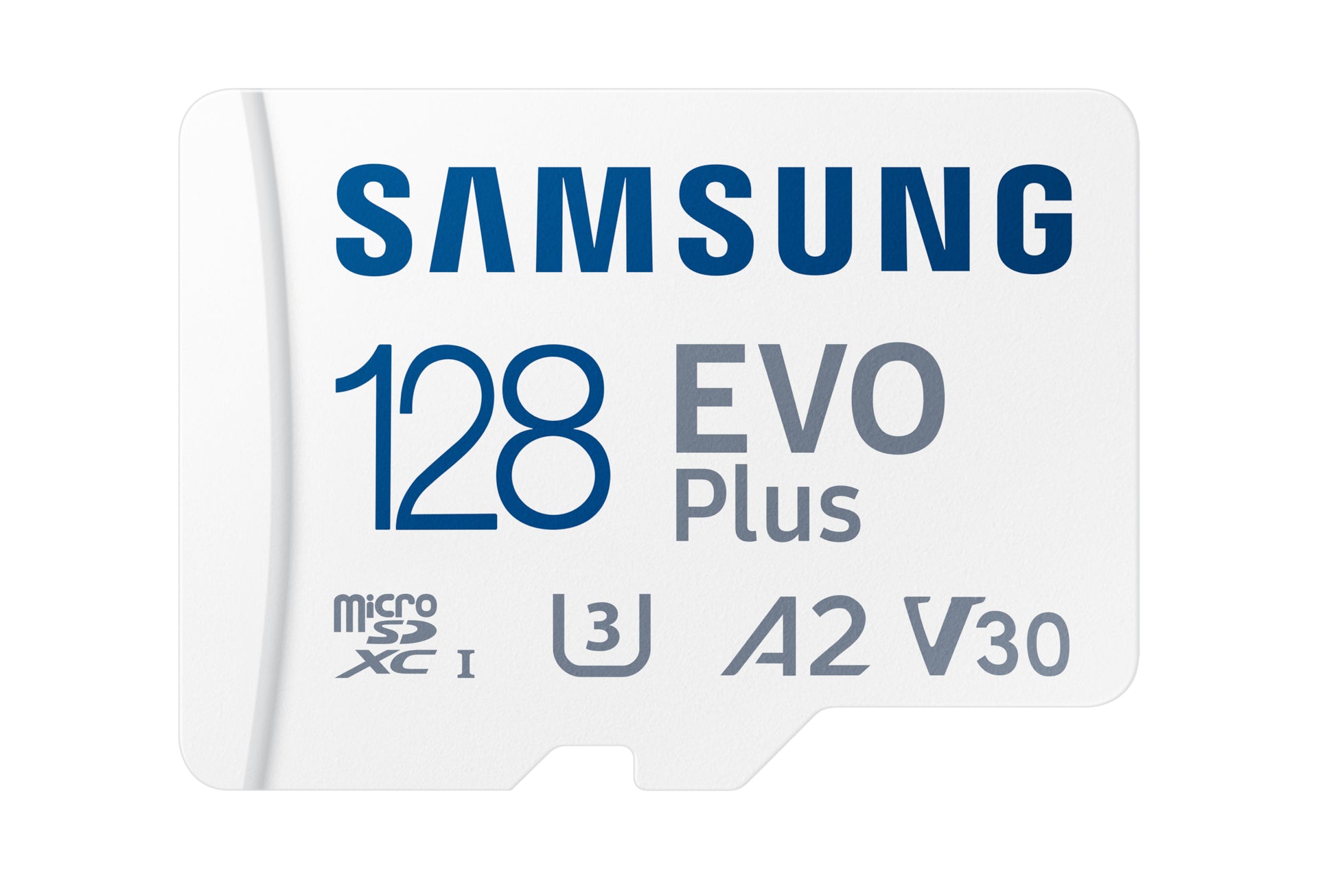 Samsung EVO Plus microSDXC 128 GB – UHS-I, U3, V30, A2, 160/130 MB/s, inkl. SD-Adapter