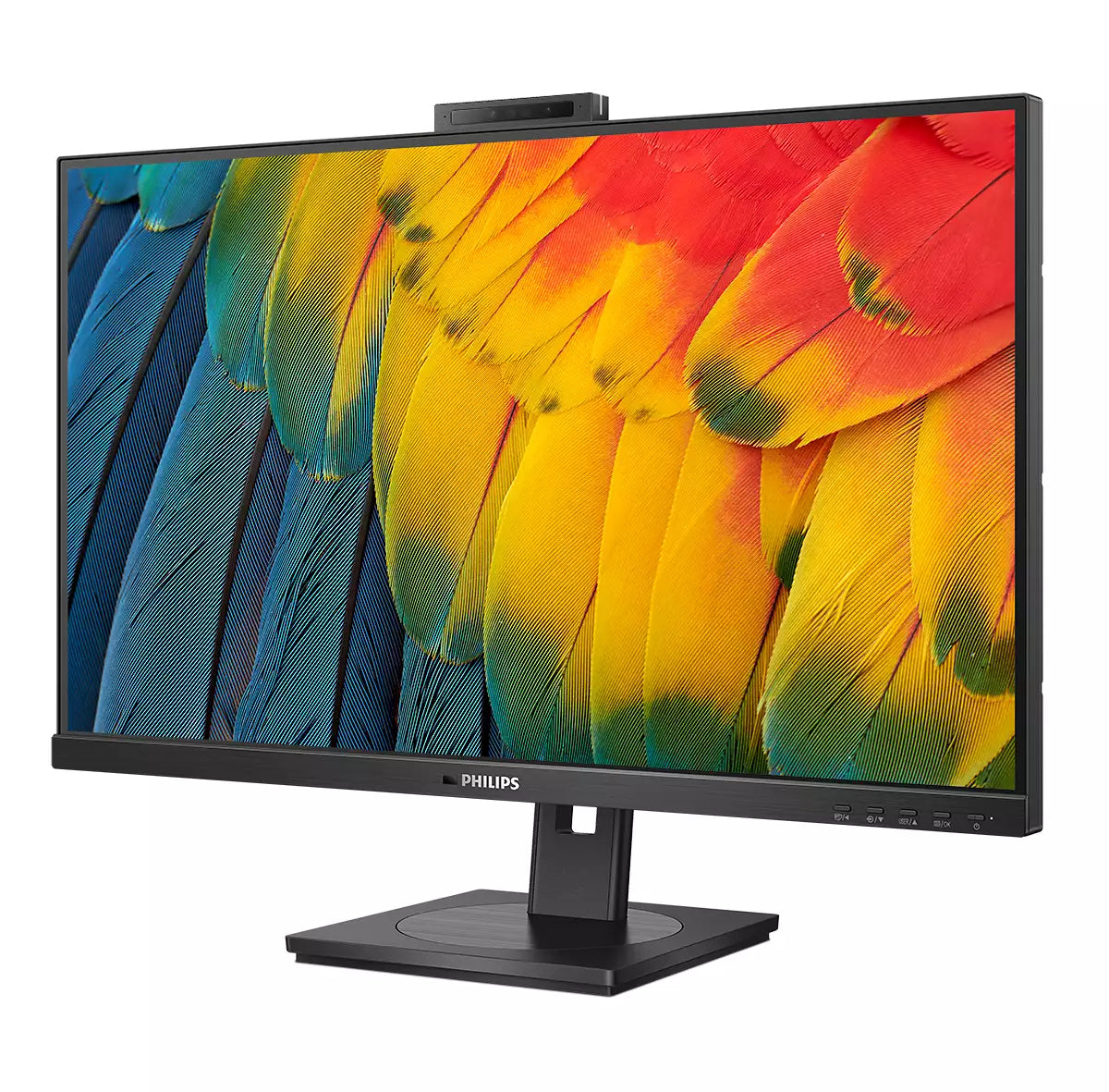 Philips 24B1U5301H/00 – Monitor, 23,8", IPS, 75 Hz, 300 cd/m², Webcam, KVM, USB-C, VESA 100 × 100, Schwarz