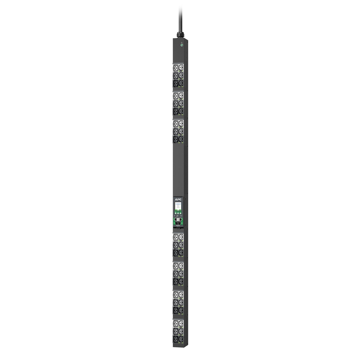 APC NetShelter Advanced – Rack-PDU geschaltet, 3-phasig, 42× IEC (C13/C15/C19/C21), 11,5 kW, 16 A, 0U vertikal