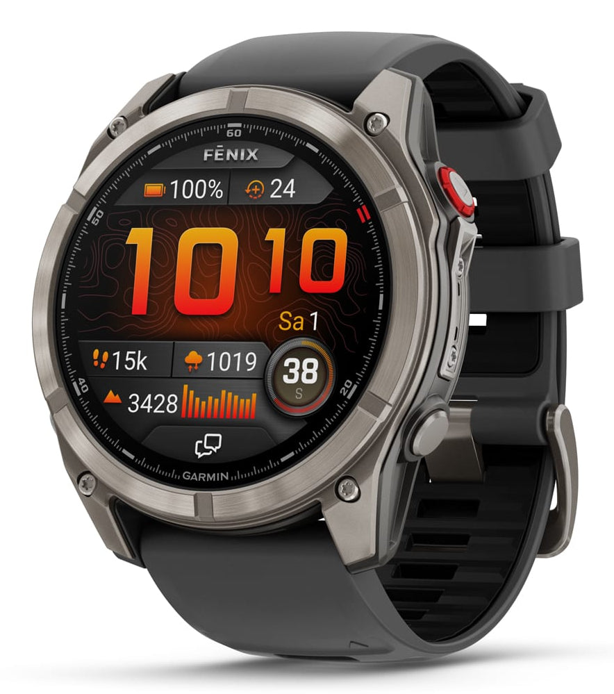 Garmin fenix 8 Pro LTE – GPS-Smartwatch – 51 mm, 1,4" AMOLED, LTE, Saphirglas, 100 m, Graphit/Schwarz