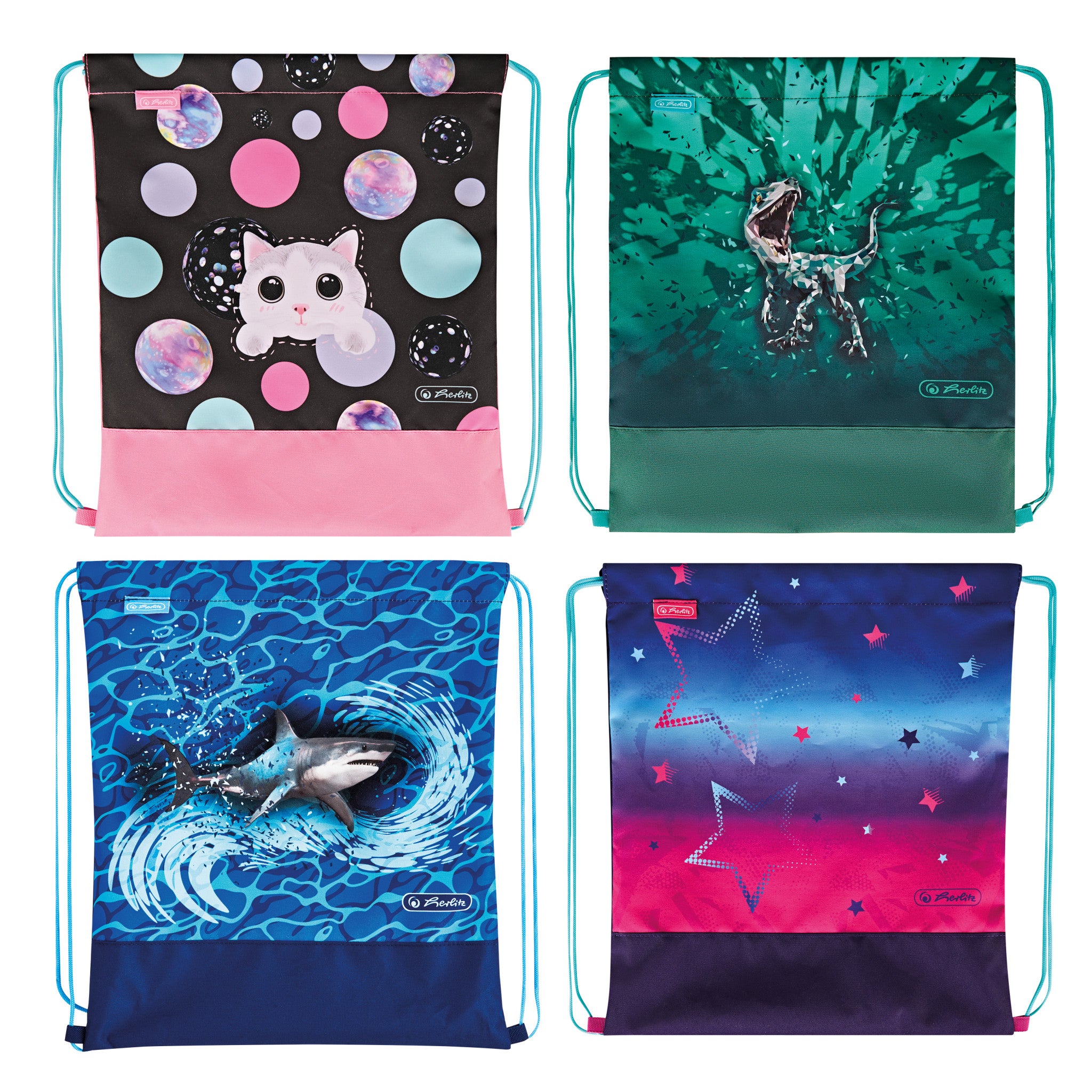 Herlitz Sportbeutel Girls/Boys Mix – Polyester, 36,5 × 39 cm