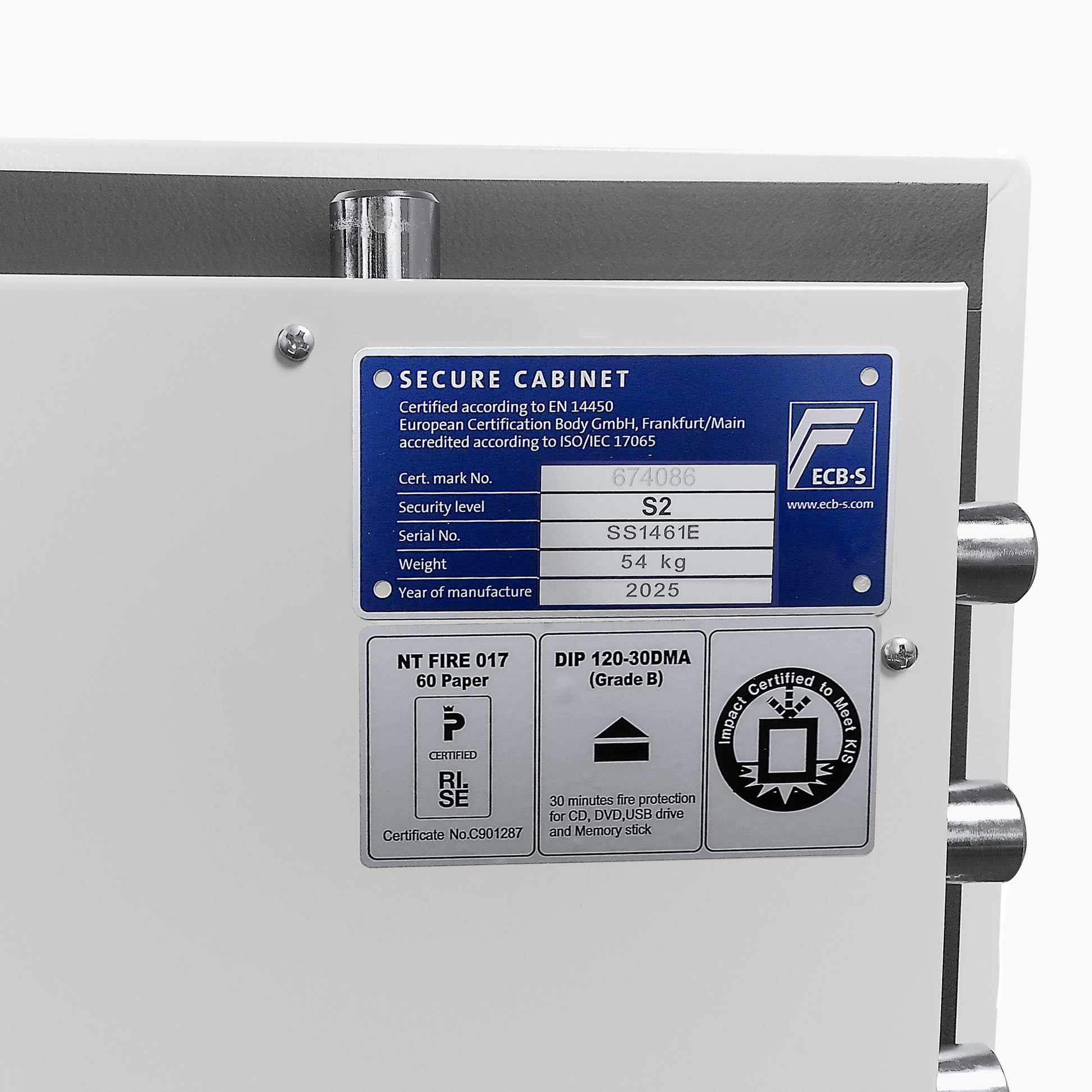 Phoenix Safe Co. Phoenix Tresor Fortress Pro SS1461E – Elektronikschloss – 23,0 l – 60 Minuten Feuerschutz – Bodenmontage – Weiss