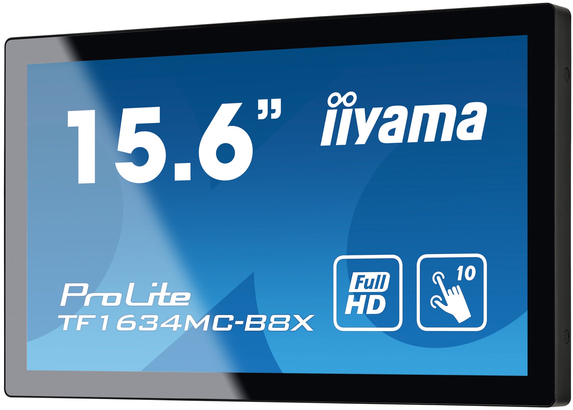 iiyama TF1634MC-B8X – Monitor, 15,6" 1920 × 1080 (Full HD), Touch, 450 cd/m²