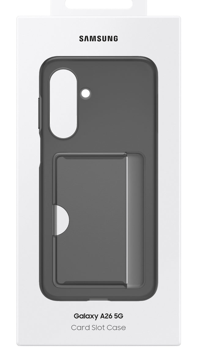 Samsung Wallethülle – für Samsung Galaxy A26 5G, 1 Kartenfach, Schwarz