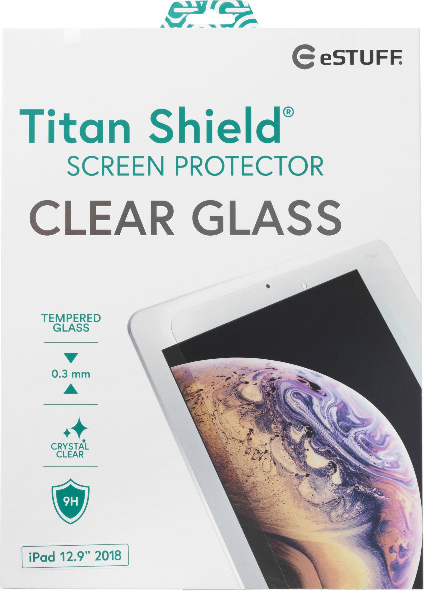 eSTUFF Panzerglas-Schutzfolie für iPad Air 13" (2024–2026) und iPad Pro 13" (2024–2025) – Titan Shield