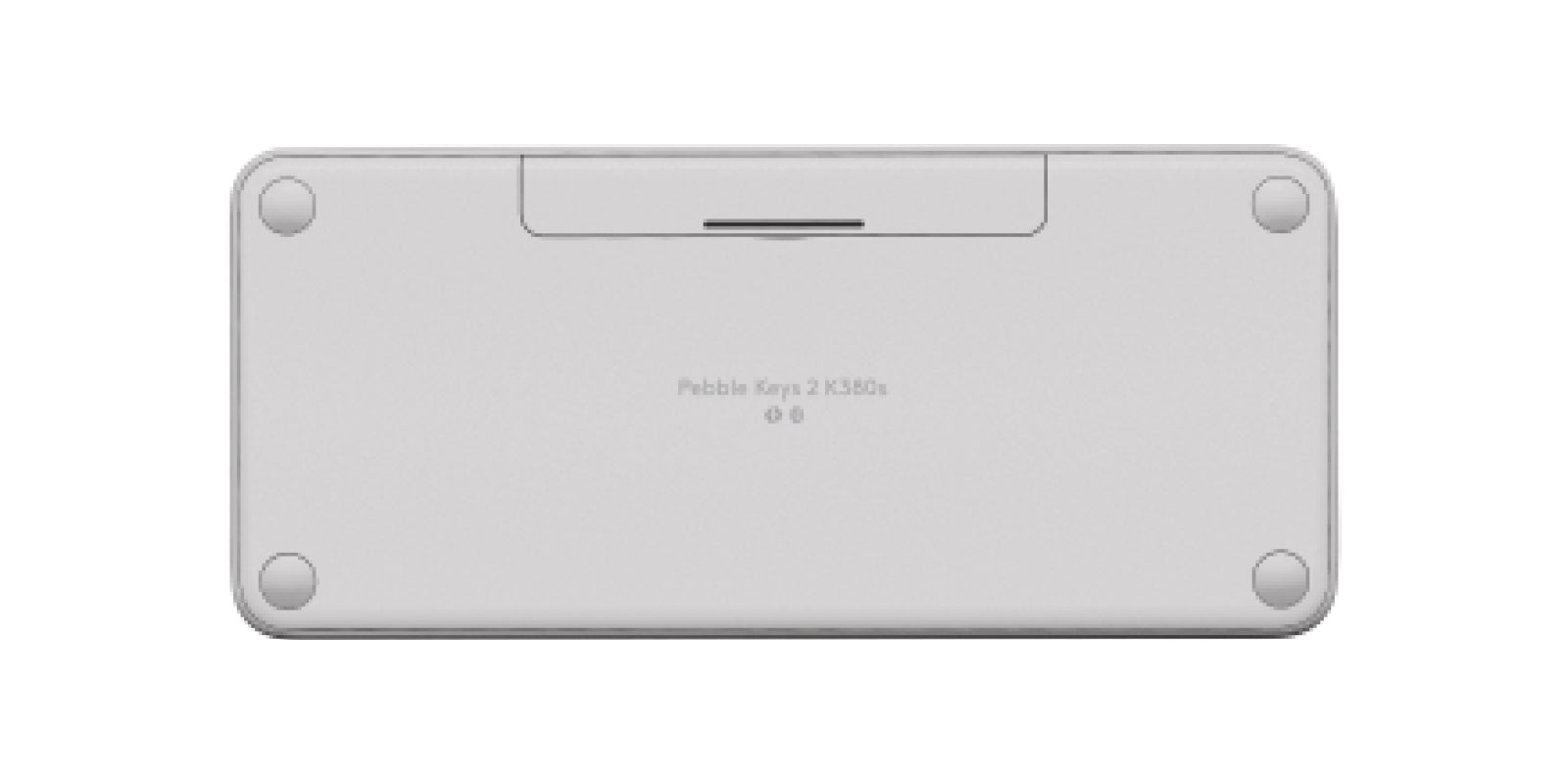 Logitech Pebble Keys 2 K380s – Tastatur, kabellos (Bluetooth), DE-Layout (DE), Weiss