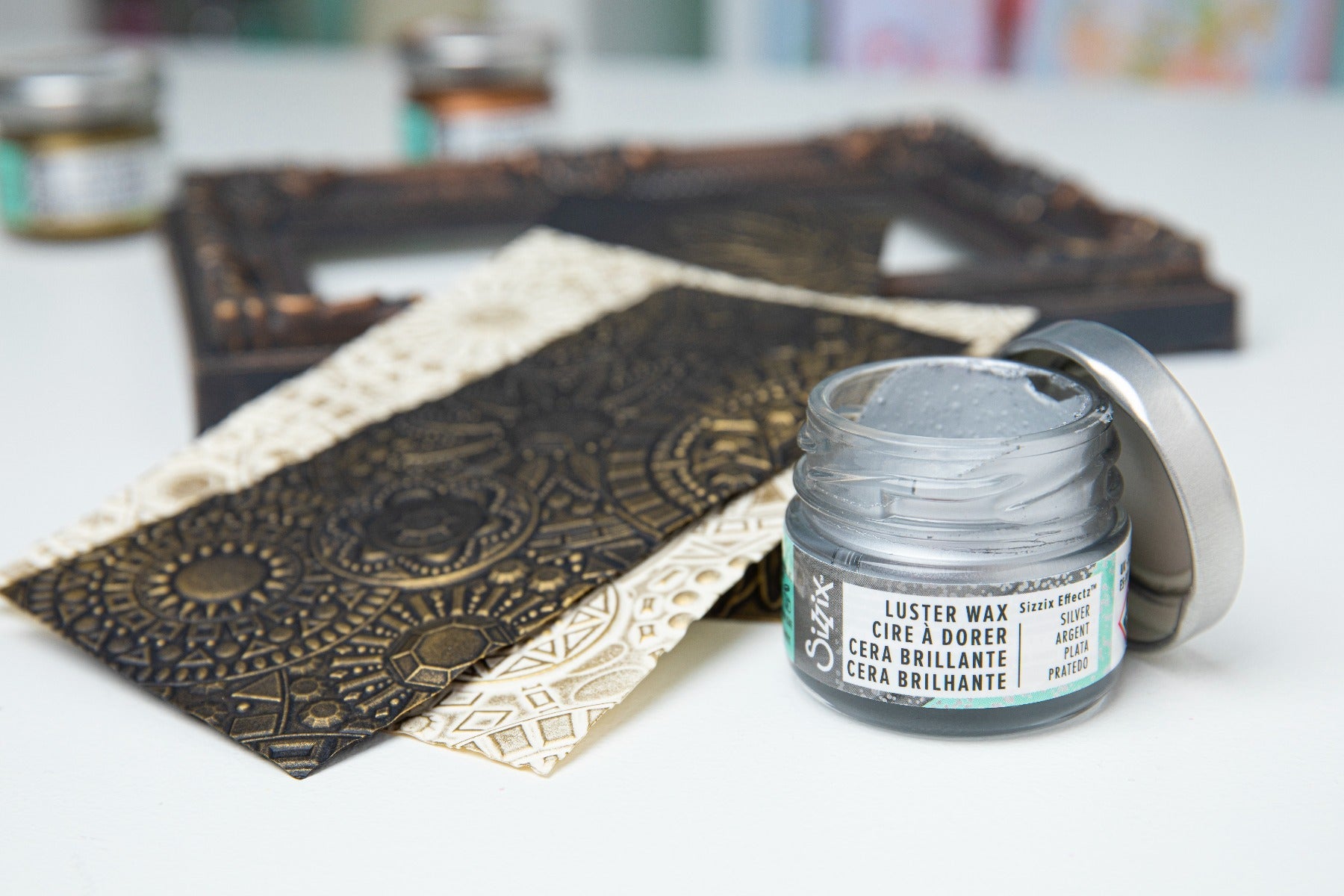 Sizzix Glanzwachs – Silber, glänzend – 20 ml