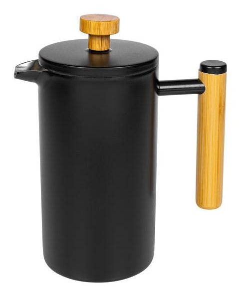 Furber. Furber F01673 French Press / Kaffeebereiter – 0,8 l, 6 Tassen, Edelstahl/Bambus