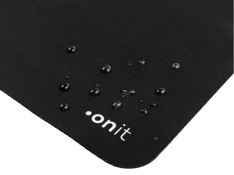 ONIT Starter – Mauspad – 230 × 200 mm, Gummi, Textil, Schwarz, Anti-Rutsch-Basis