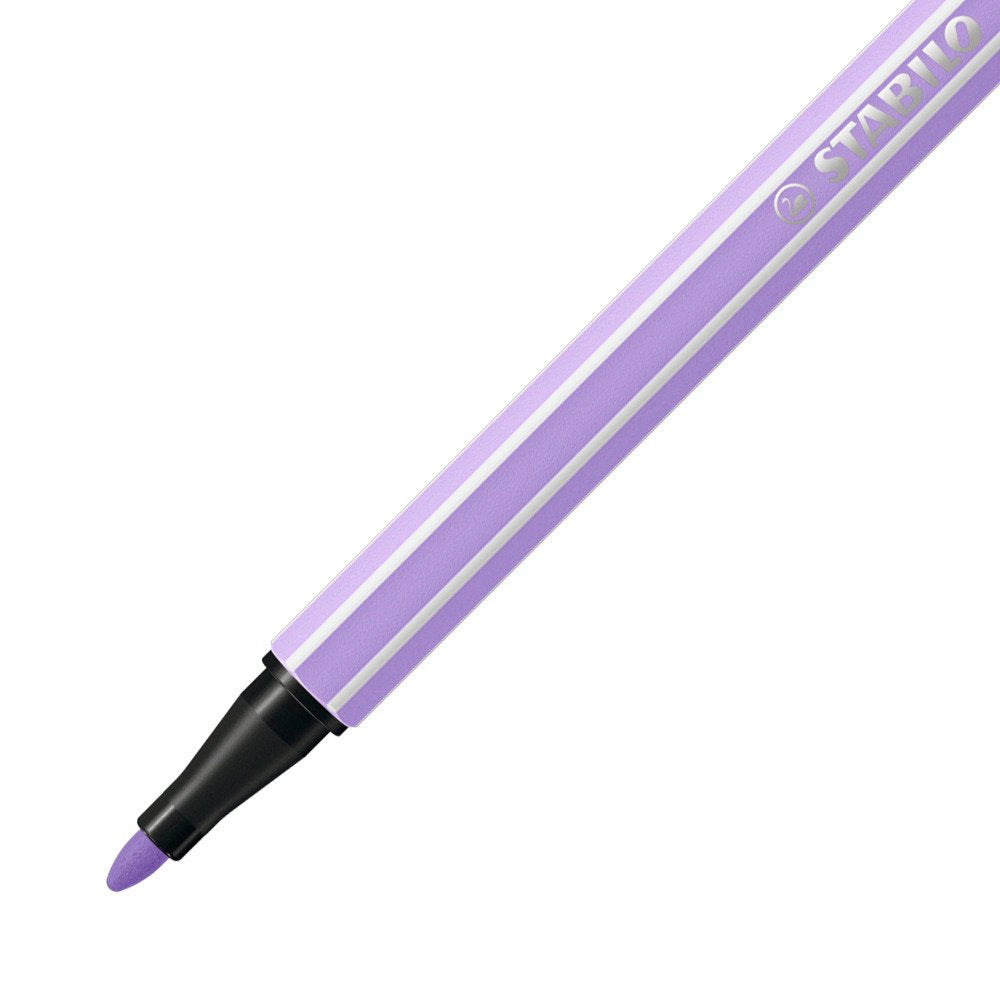 STABILO Pen 68 Filzstift – Rundspitze, 1 mm, wasservermalbar, Lila