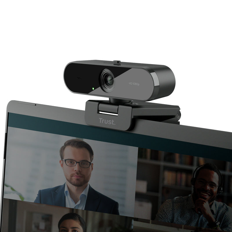 Trust TW-200 Webcam – Full HD 1080p, 30 fps, Autofokus, USB-A – Schwarz