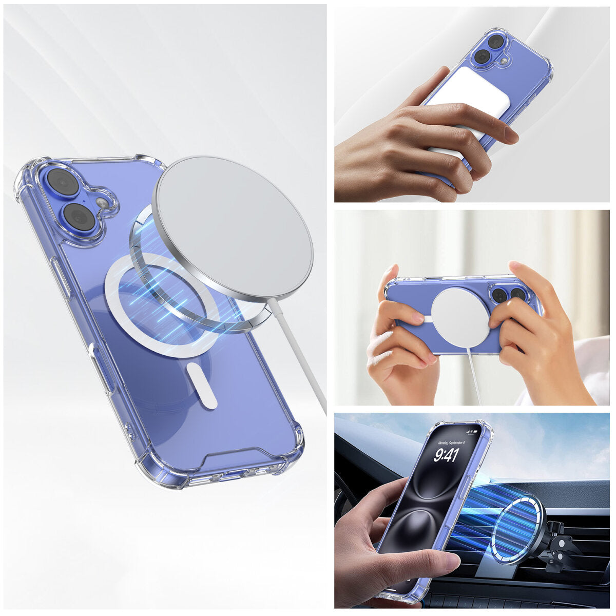 4smarts Ibiza Backcover – für Apple iPhone 17, MagSafe, PC+TPU, Transparent