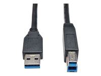 Tripp Lite USB-B auf USB-A Kabel – USB 3.2 Gen 1 (5 Gbit/s) – 4,57 m – Schwarz