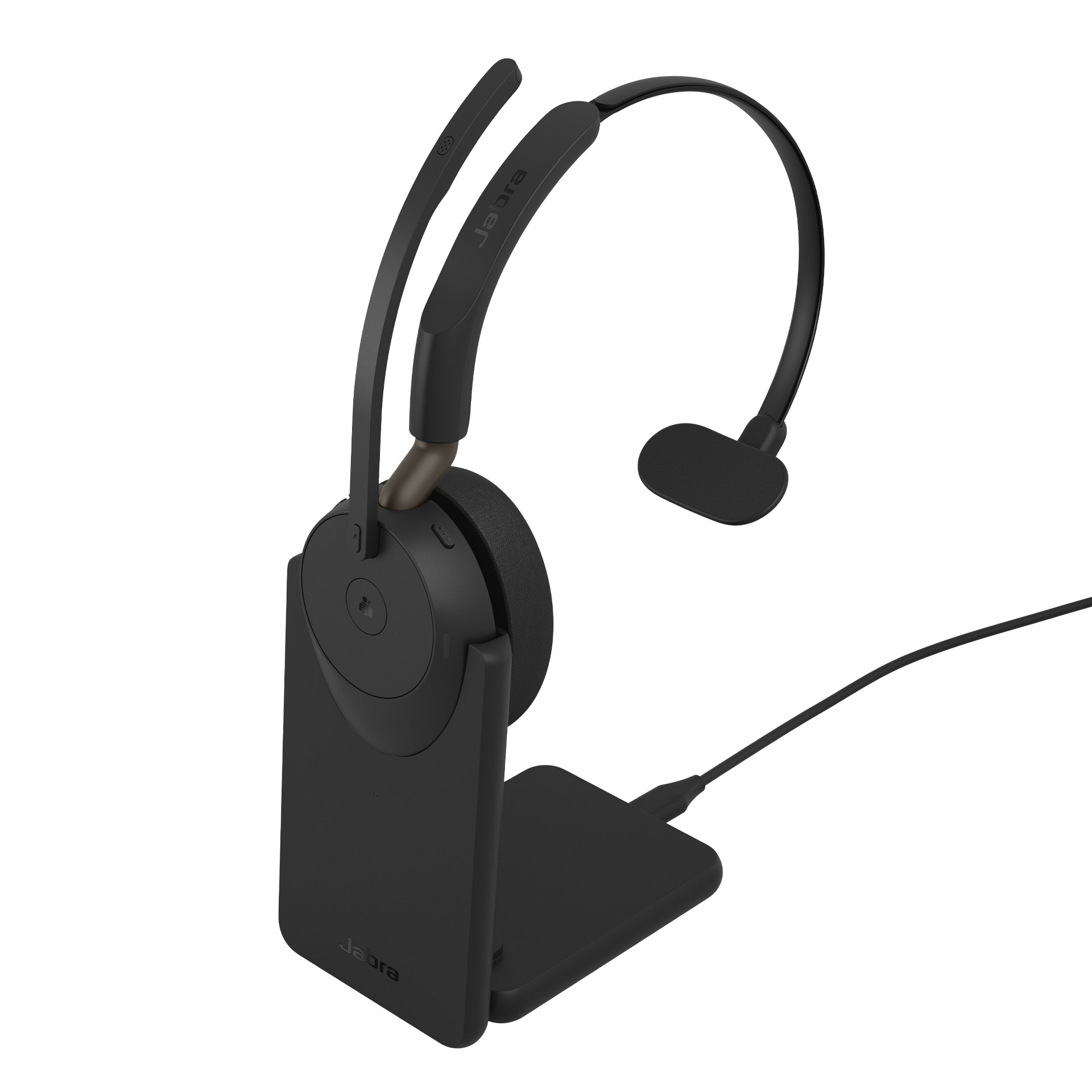 Jabra Evolve3 65 Mono On-Ear Office-Headset – BT, mit USB-C-Dongle, MS Teams zertifiziert, Schwarz