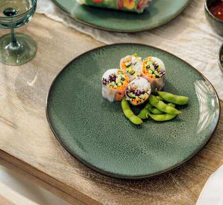 Villeroy & Boch Speiseteller – Steingut, Grün, Ø 28,0 cm, spülmaschinengeeignet, mikrowellengeeignet