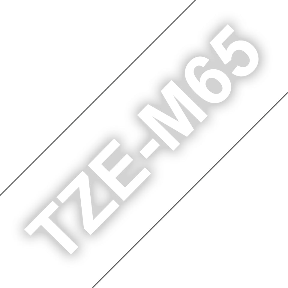 Brother TZe-M65 Schriftband – Transparent – 40 mm × 8 m, laminiert – für Brother P-touch