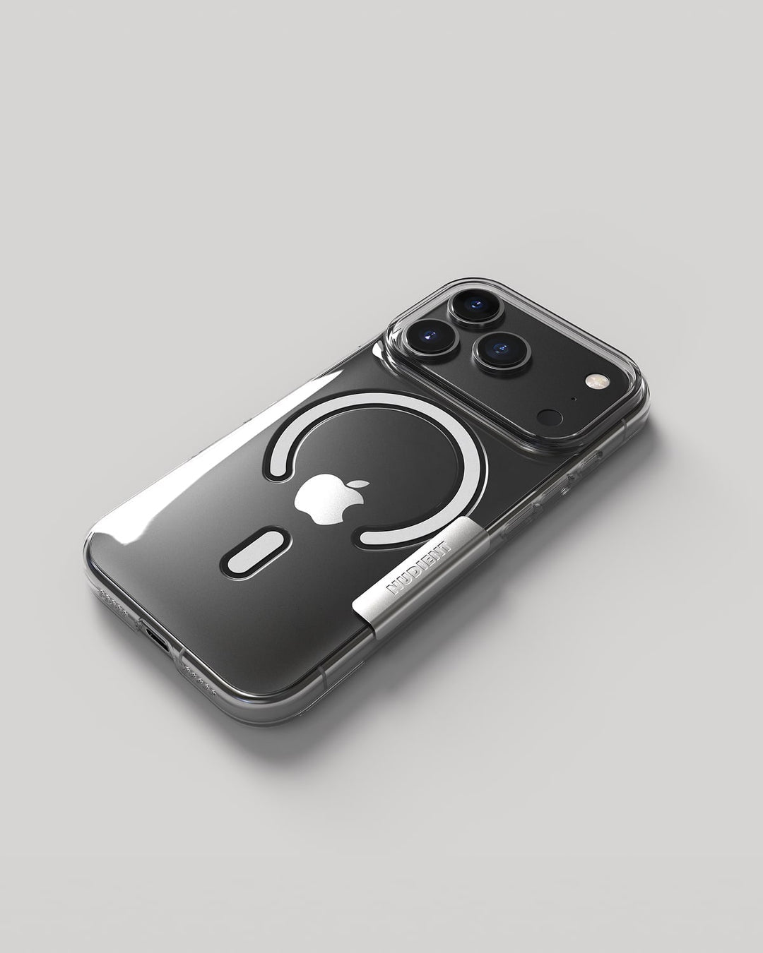NUDIENT Backcover – für Apple iPhone 17 Pro – transparent – MagSafe kompatibel, kratzresistent