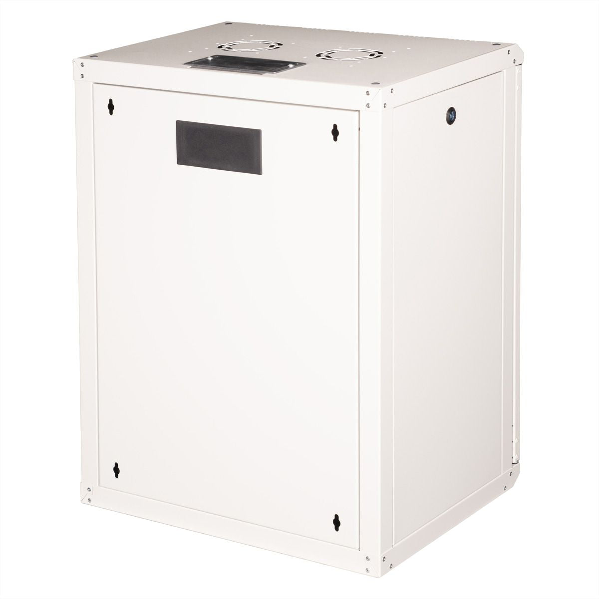 ROLINE Pro – 19" Wandverteiler 16U, IP20, abschliessbar, 600 × 450 × 818 mm, lichtgrau, Stahl