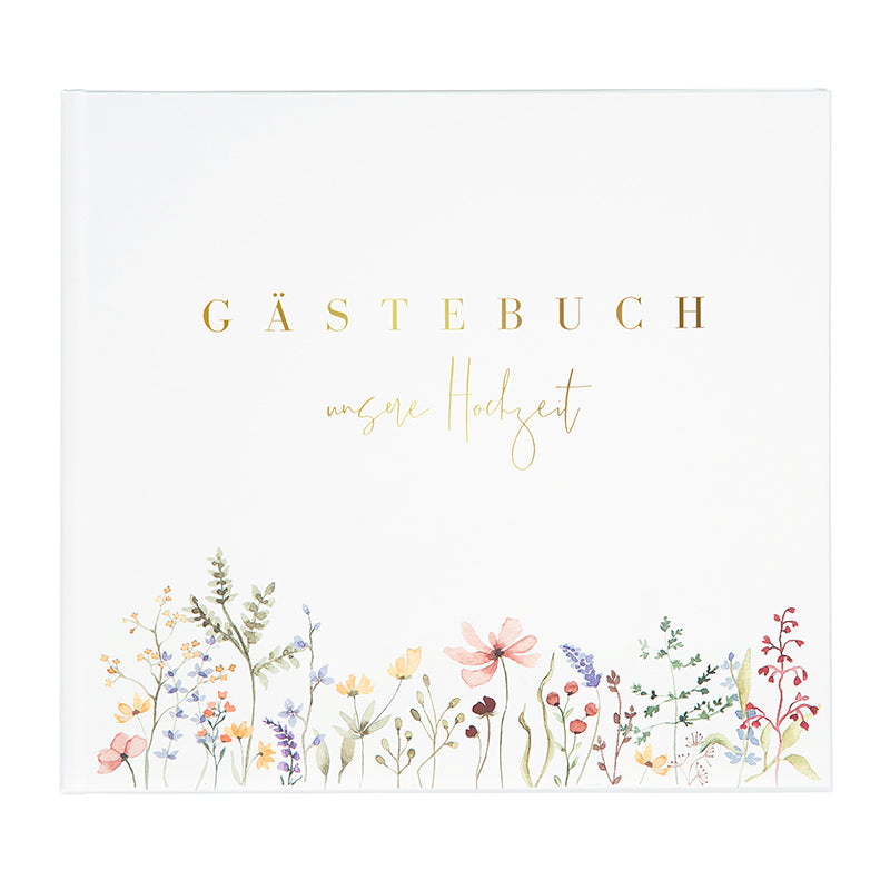 Goldbuch Gästebuch – 100 Seiten – 245 × 225 mm – Hardcover, mehrfarbig