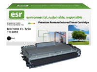 esr TN-2220BK (TN2220) Schwarzer Toner – Kompatibel – 2'600 Seiten – für Brother HL 2130/2240/2250 und andere