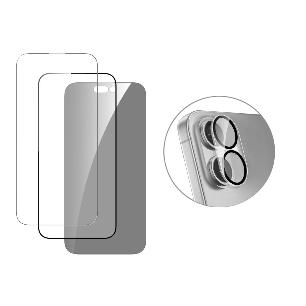 4smarts Backcover – für Apple iPhone 16, TPU, Transparent, inkl. 3 Hüllen, 3 Displayschutzfolien und Ladegerät