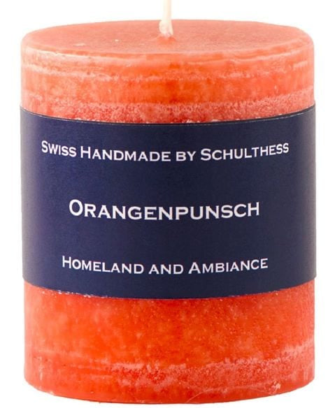 Schulthess Kerzenhandwerk Duftkerze – Zimt, Gewürznelke & Orange – Ø 7 × 8 cm – 4-teilig