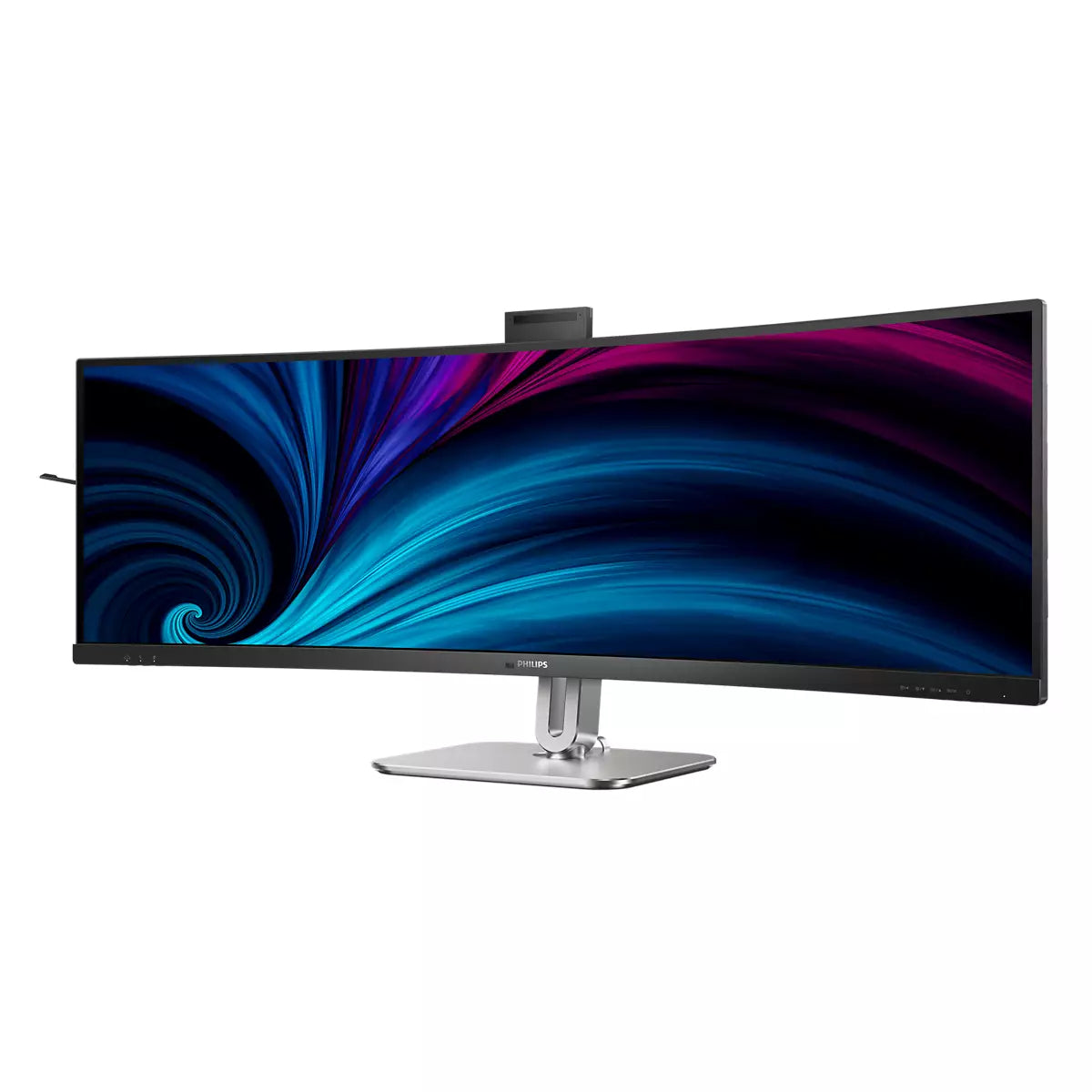 Philips 49B2U6900CH/00 – Monitor, 48,8", 450 cd/m², Webcam, KVM, 3× USB-C, Gebogen, VESA 100 × 100, Schwarz