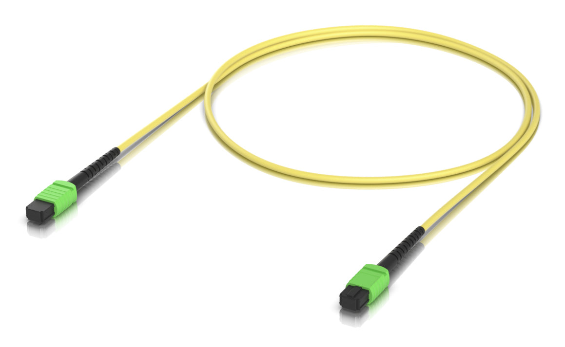 Ubiquiti LWL-Patchkabel – MPO-12 APC, Single-Mode (OS2), 100 Gbit/s, 1 m, Gelb, LSZH