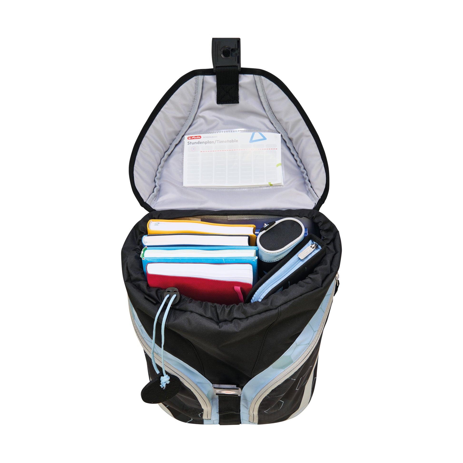 Herlitz SoftLight – Schulrucksack-Set 5-teilig, Cyber Soccer, 18 l, 28×38×23 cm