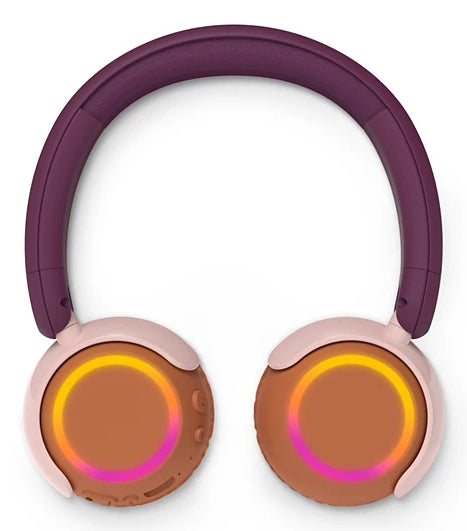 Philips TAK4200MP/00 – Duo Headset, On-Ear – Bluetooth, Lautstärkebegrenzung 85 dB – Magenta/Violett – bis 45h