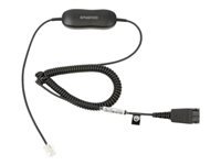 Jabra SmartCord – Headset-/Audio-Kabel, QD zu RJ10, Spiralkabel 0,7–2,0 m