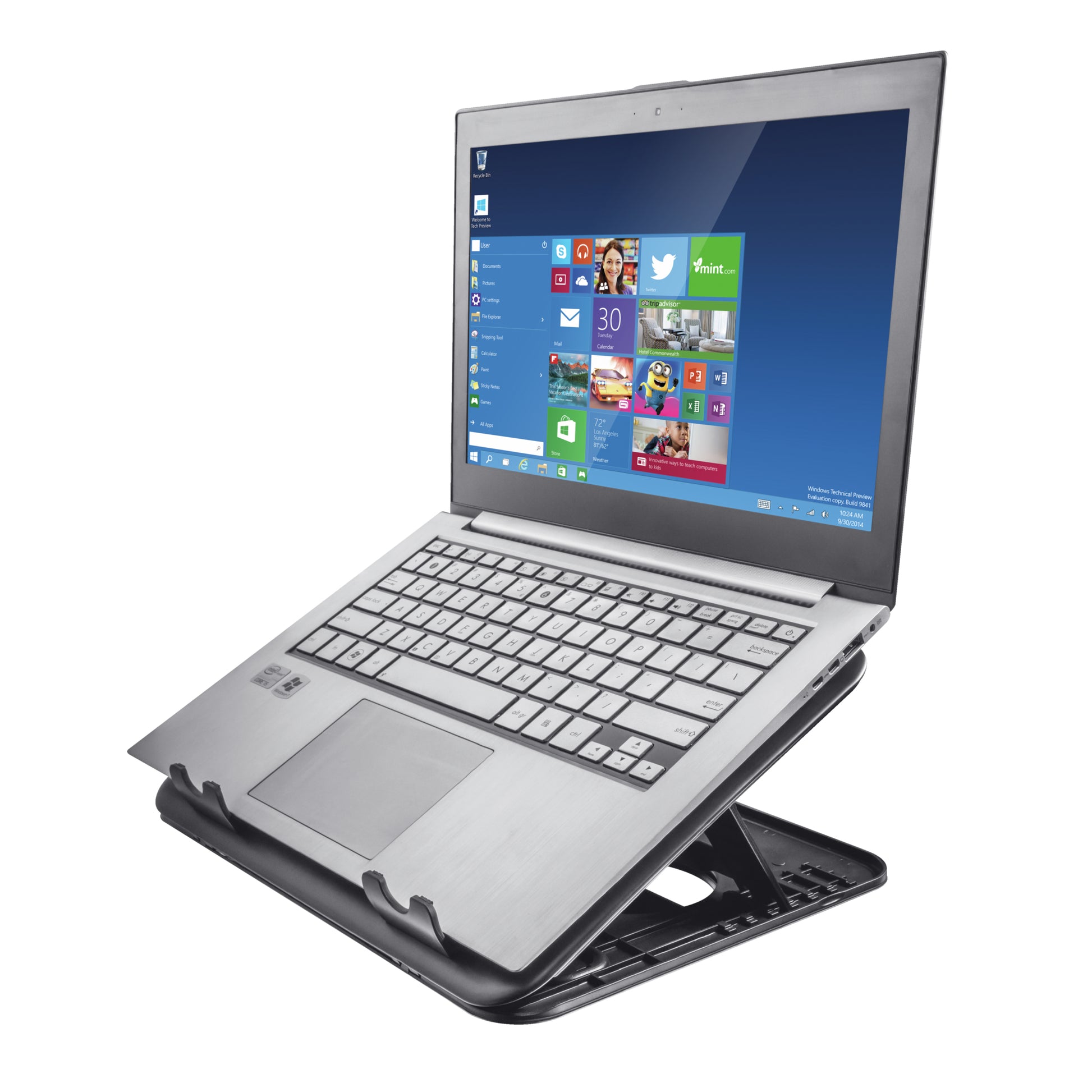 Trust Notebook-Kühler – für Notebooks bis 16", USB-Port, Schwarz
