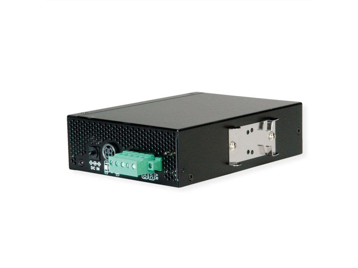 ROLINE Medienkonverter – Gigabit, 1× RJ‑45, 1× SFP (1000Base‑SX, Multi‑Mode, 500 m), PoE (802.3af/at/bt)