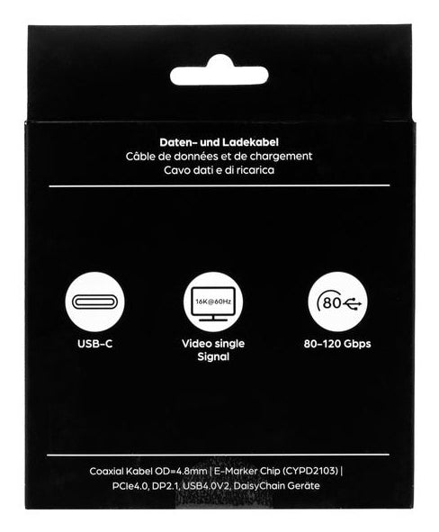 ONIT USB-Kabel, USB-C zu USB-C, 2 m, Lade-/Datenkabel