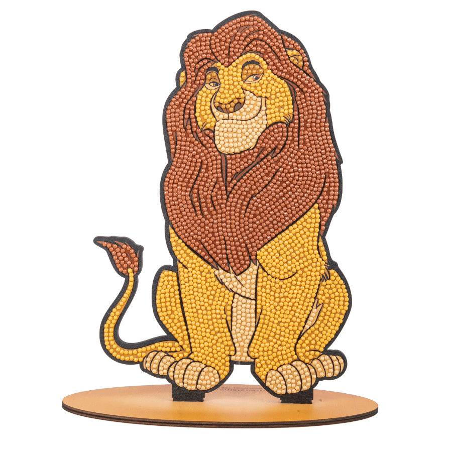 CRAFT Buddy Crystal Art XL Buddy – Bastelset – Mufasa – 25 cm – ab 6 Jahren