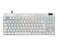 Logitech G PRO X TKL Rapid – Tastatur TKL – mechanisch – USB‑A – QWERTZ (DE) – beleuchtet – Weiss
