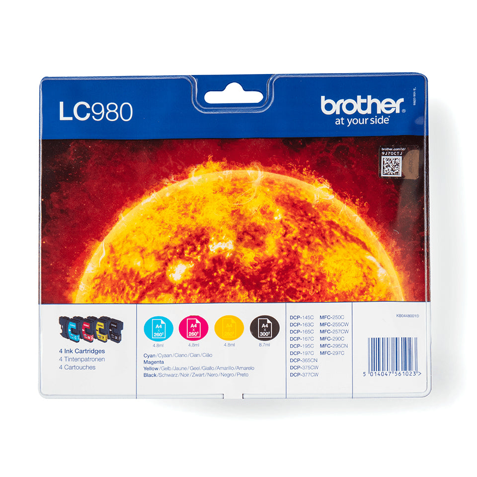Brother Tintenpatronen-Multipack CMYK, 4er-Pack